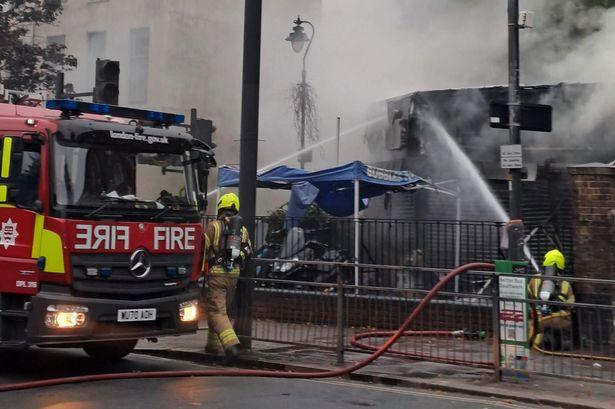Walworth Blaze Forces Evacuation of Homes as Fire Engulfs Motorcycle Shop