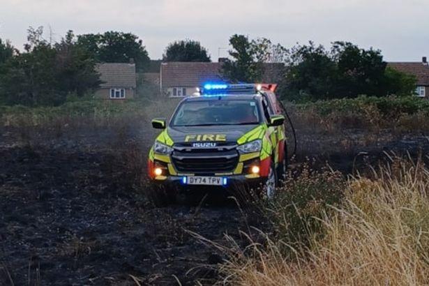 Massive Rainham Wildfire: 60 Firefighters Battle Blaze, Residents Urged to Stay Clear of Affected Area