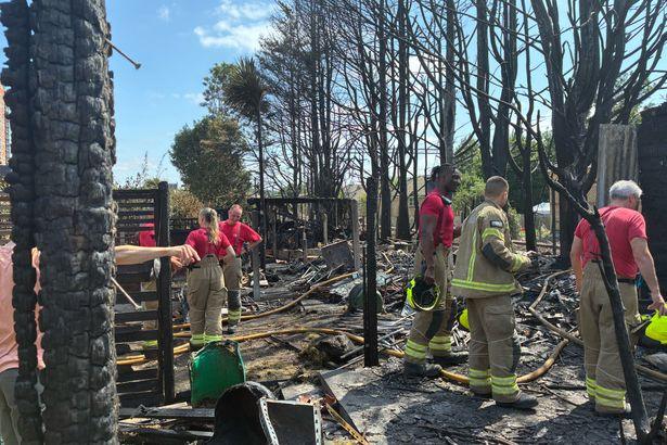 "Walthamstow Residents Grateful as Fire Threatens Homes with Towering Flames"