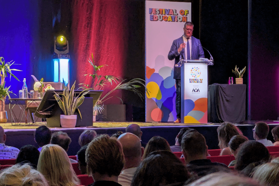 Martyn Oliver Delivers Inspiring Keynote Address at the Festival of Education