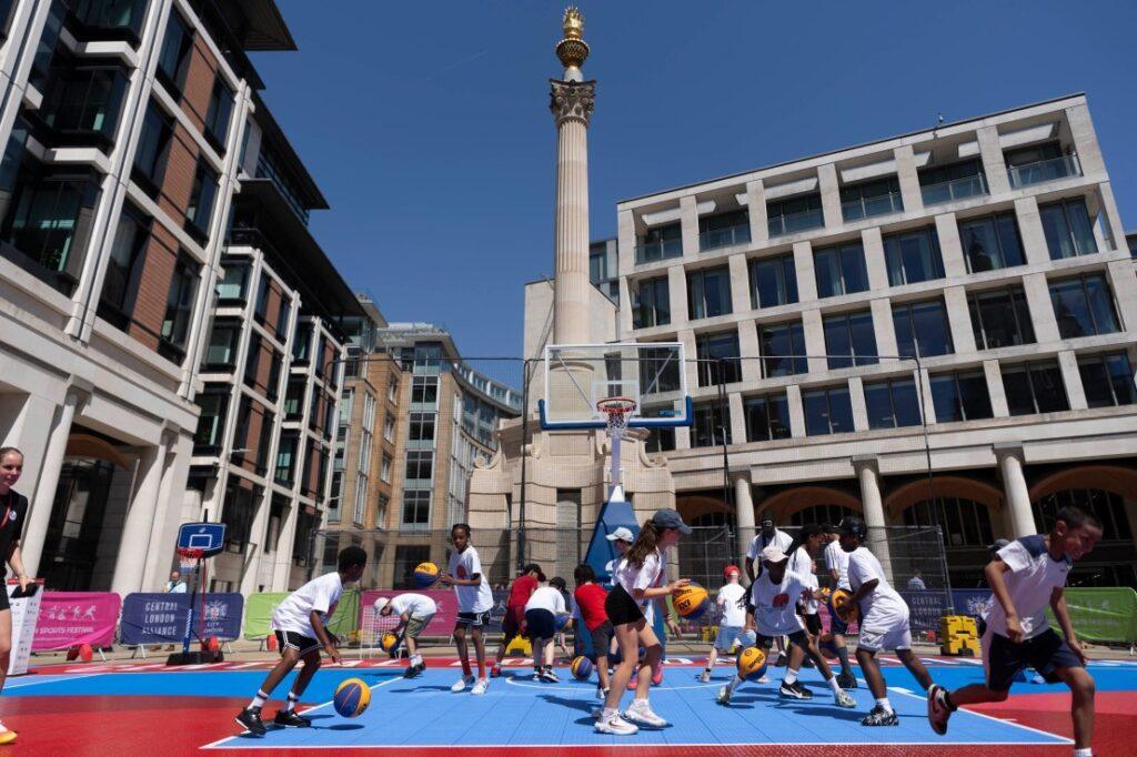 London Sports Festival Celebrates Early Triumph as Basketball England Takes Over 3×3 Basketball Court