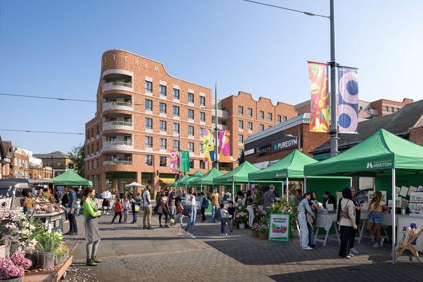 Contentious 249 Home Development in Mitcham Green Lit, Featuring Town Centre's Tallest Structures