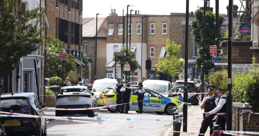 First Images Emerge from Hanwell Stabbing Scene as Forensics Team Collects Evidence Behind Police Cordon