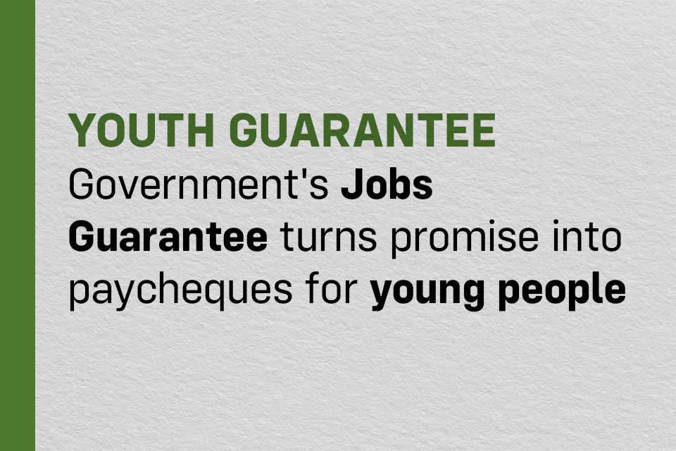 Government's Jobs Guarantee: Transforming Promises into Paycheques for Young People in the UK