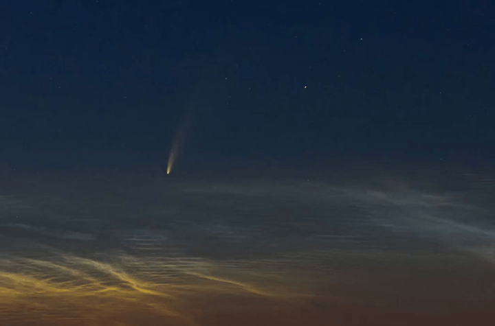Comet NEOWISE Illuminates the Adriatic Sea: A Spectacular View on 13th September