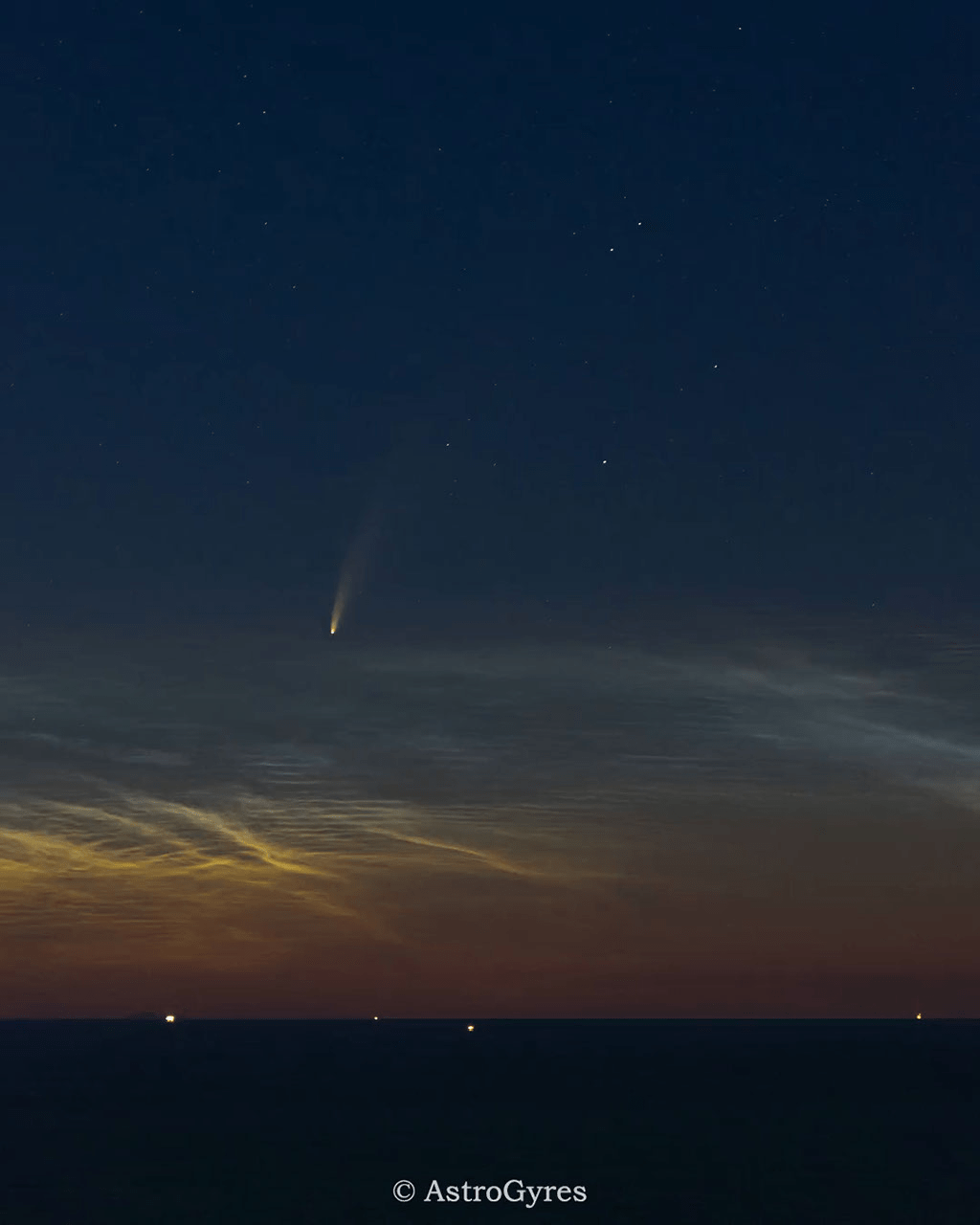 Comet NEOWISE Illuminates the Adriatic Sea: A Spectacular View on 13th September