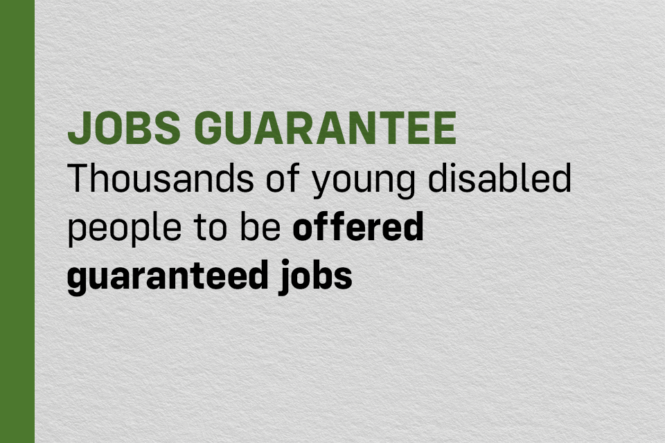 Guaranteed Job Opportunities for Thousands of Young Disabled Individuals