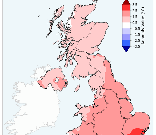 UK Records Joint Fourth Hottest September Ever
