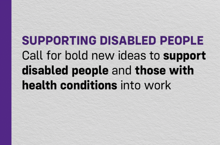 Innovative Solutions Needed to Empower Disabled Individuals and Those with Health Conditions to Enter the Workforce